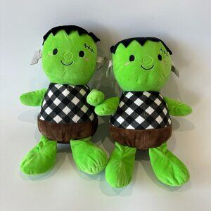 Set of 2 Frankenstein Halloween Plush Stuffies Stuffed Animals